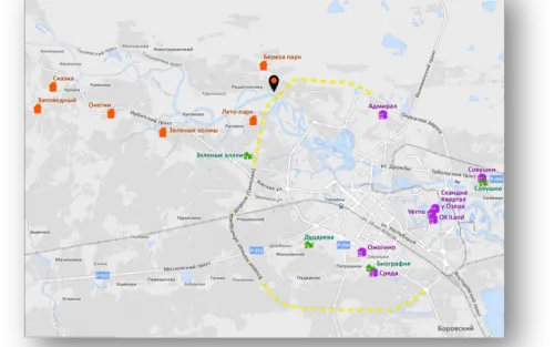 Концепция развития территории Верхний бор, г. Тюмень