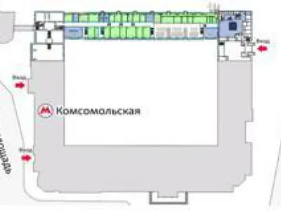 Действующий ТЦ на Казанском вокзале в г. Москве — иллюстрация 1.2